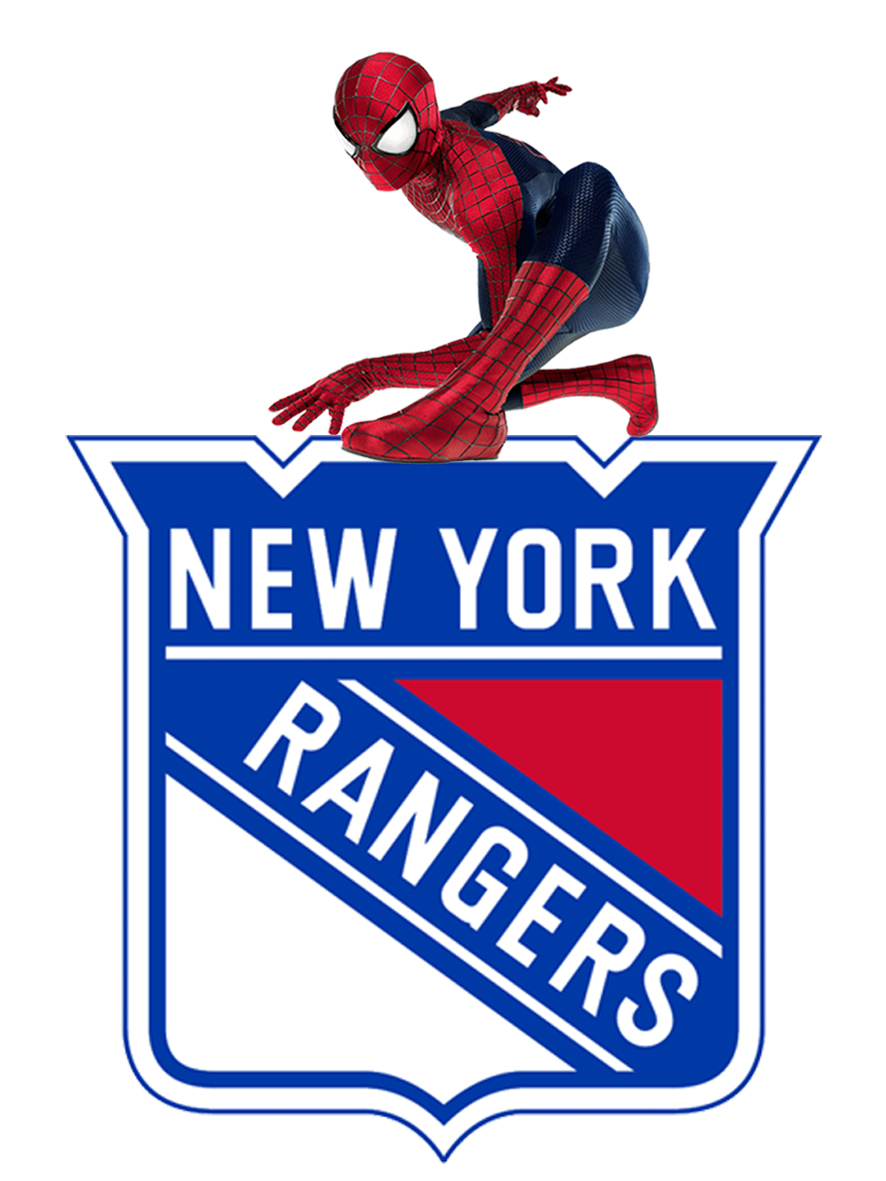 New York Rangers Spider Man Logo vinyl decal